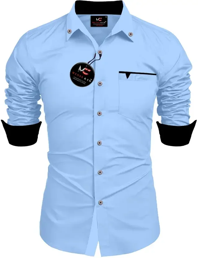 Men Solid Casual Multicolor Shirt | cotton blend regular fit casual shirt image 1