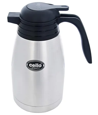 CELLO Legacy Vacusteel 2 Litre Stainless Steel Vacuum Flask Double Insulated Leakproof Hot Cold Water Bottle with Handle outdoor travel office thumbnail 1
