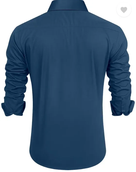 Men  Regular Fit  Embroidered | Curved Collar | Casual Shirt image 4