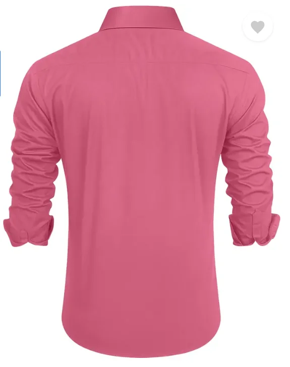 Men Regular Fit Embroidered | Curved Collar | Casual Shirt image 3