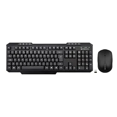 Zebronics Companion 151 Wireless Keyboard and Mouse Combo | 2.4GHz USB | 107 Keys with Hotkeys | 1200 DPI High Precision Mouse | Laptop Desktop Smart TV Compatible
