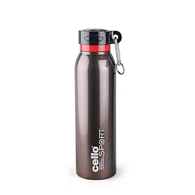 Cello Beatle 700 ml Gold Stainless Steel Vacuum Insulated Sports Bottle Leak-Proof Double Wall Thermo Seal Gym Outdoor Use thumbnail 0
