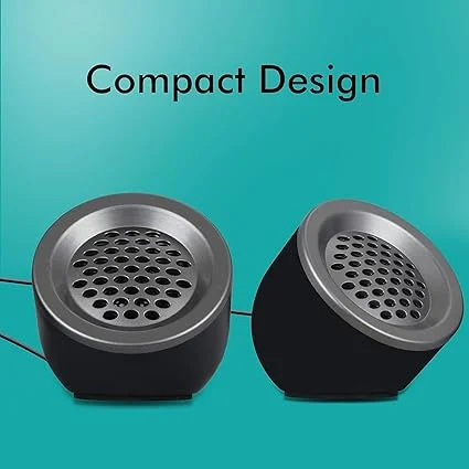 ZEBRONICS Zeb-Pluto 2.0 Multimedia Speaker with AUX Connectivity | USB Powered | Built-in Volume Control | Compact Desktop Stereo for Laptop | PC | Movies | Music | Gaming image 2