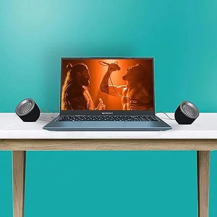 ZEBRONICS Zeb-Pluto 2.0 Multimedia Speaker with AUX Connectivity | USB Powered | Built-in Volume Control | Compact Desktop Stereo for Laptop | PC | Movies | Music | Gaming image 3