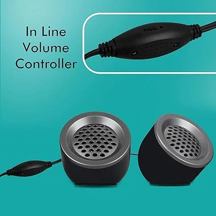 ZEBRONICS Zeb-Pluto 2.0 Multimedia Speaker with AUX Connectivity | USB Powered | Built-in Volume Control | Compact Desktop Stereo for Laptop | PC | Movies | Music | Gaming image 4