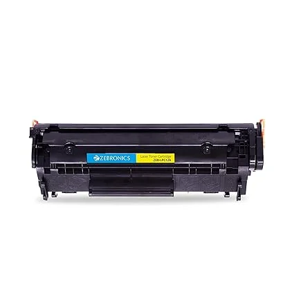 Zebronics | ZEB-LPC12A Printer Cartridge | Compatible with HP LaserJet 1010 1020 1022 3050 | Canon LBP2900 3000 | High Yield Black Toner | Office & Home Printing image 1