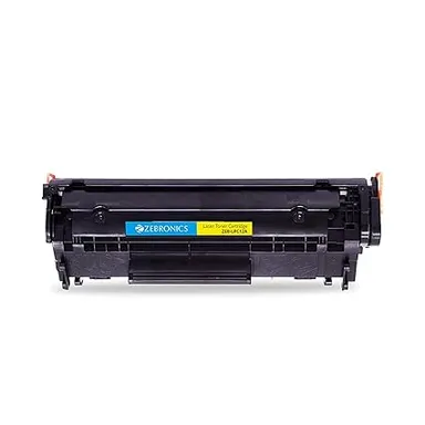 Zebronics | ZEB-LPC12A Printer Cartridge | Compatible with HP LaserJet 1010 1020 1022 3050 | Canon LBP2900 3000 | High Yield Black Toner | Office & Home Printing