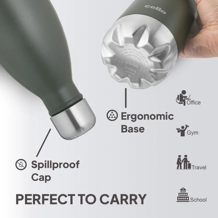 Cello Duro Swift 750ml Stainless Steel Double Wall Vacuum Insulated Water Bottle for Hot & Cold Daily Use image 2