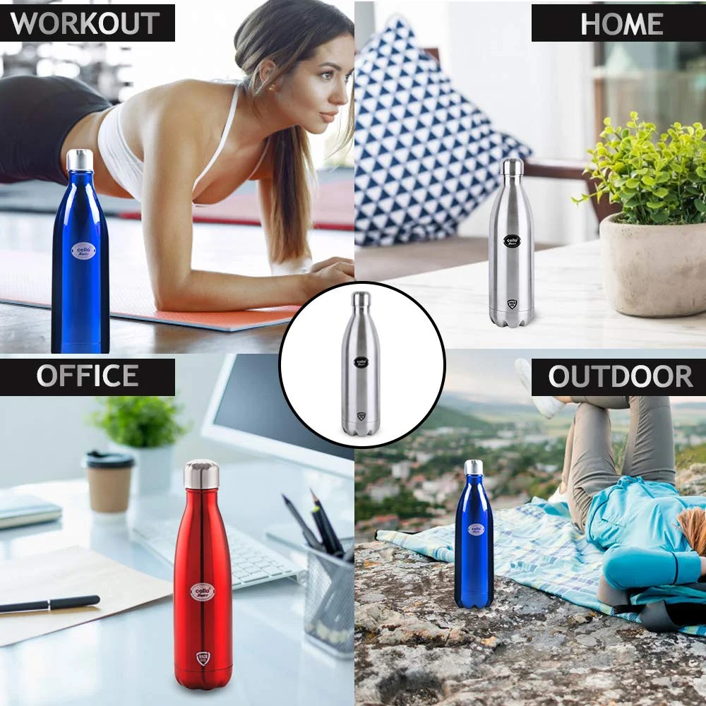 Cello Swift Thermosteel 500ml Insulated Water Bottle | Double-Walled | Leakproof & Rust-Proof Flask for Hot & Cold Beverages – Trave| Gym| Office Use image 6