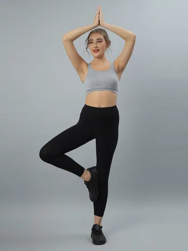 Women’s Cotton Bra | Non-Padded Non-Wired Full Cup | Beginners Everyday Comfort Bra | gray thumbnail 4
