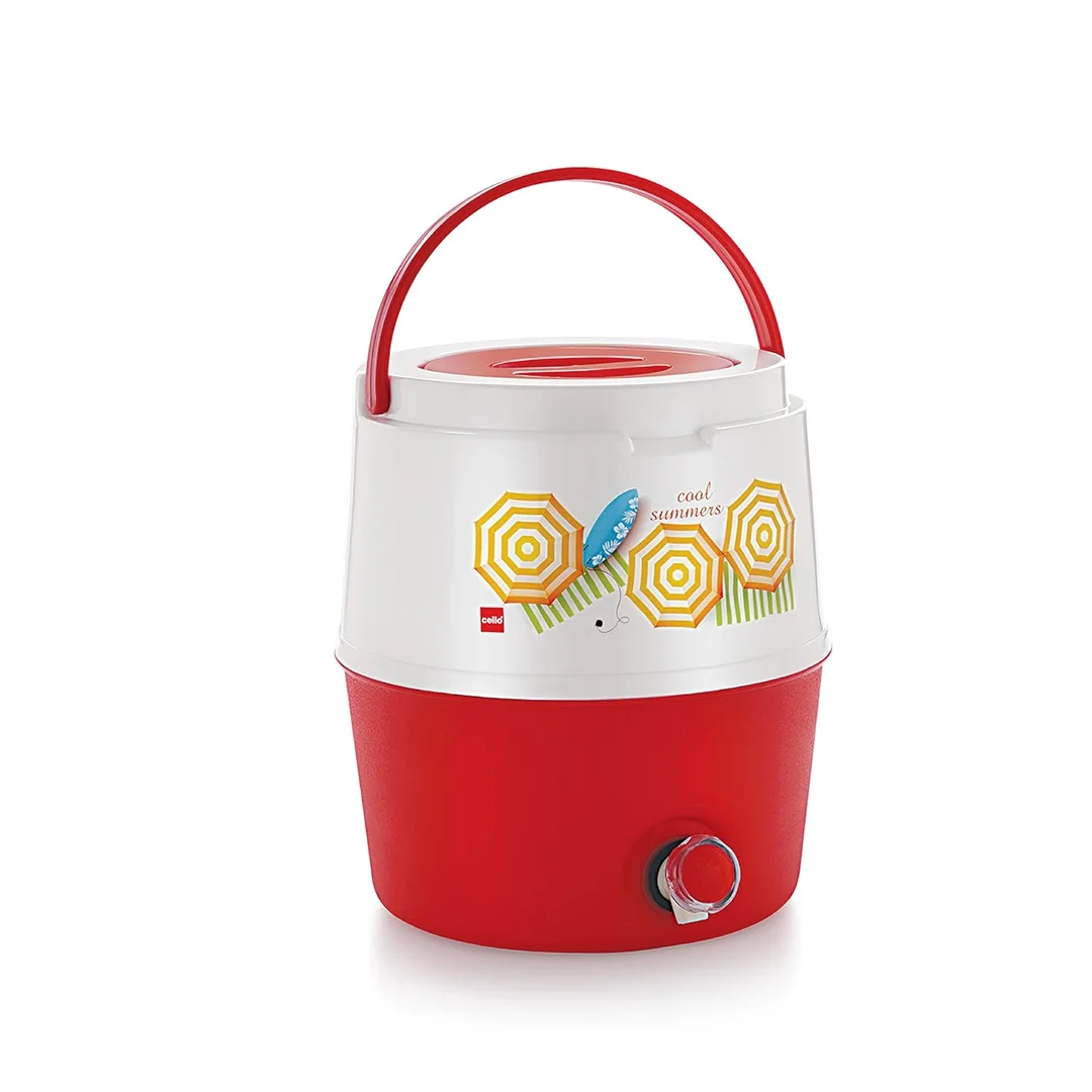 CELLO Kool Star 10 Litre Insulated Water Jug | Leakproof Food-Grade Plastic Water Cooler with Tap for Home Outdoor Daily Use image 1