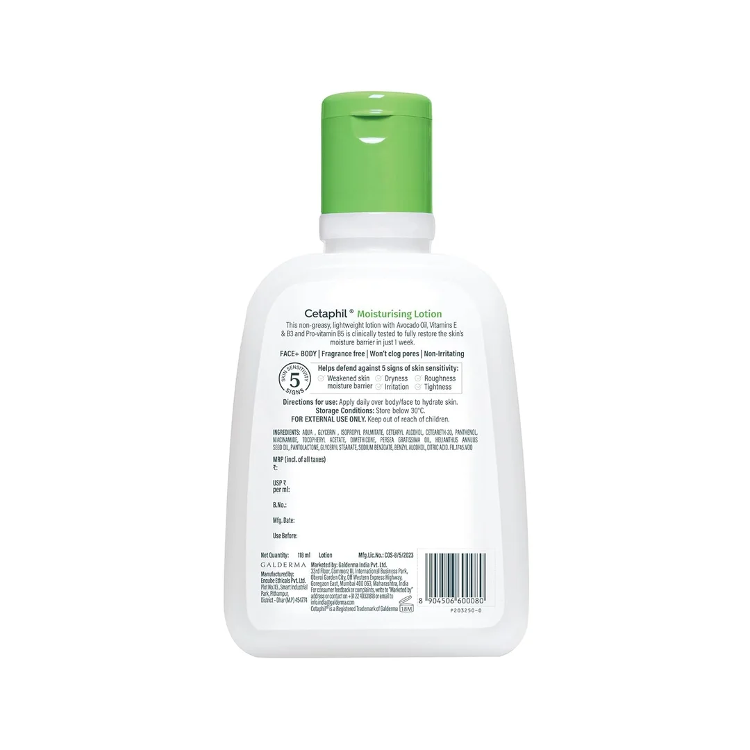 Cetaphil Moisturising Lotion 100 ml Hydrating Face & Body Lotion for Normal to Dry Sensitive Skin Dermatologist Recommended Lightweight Daily Moisturizer image 2