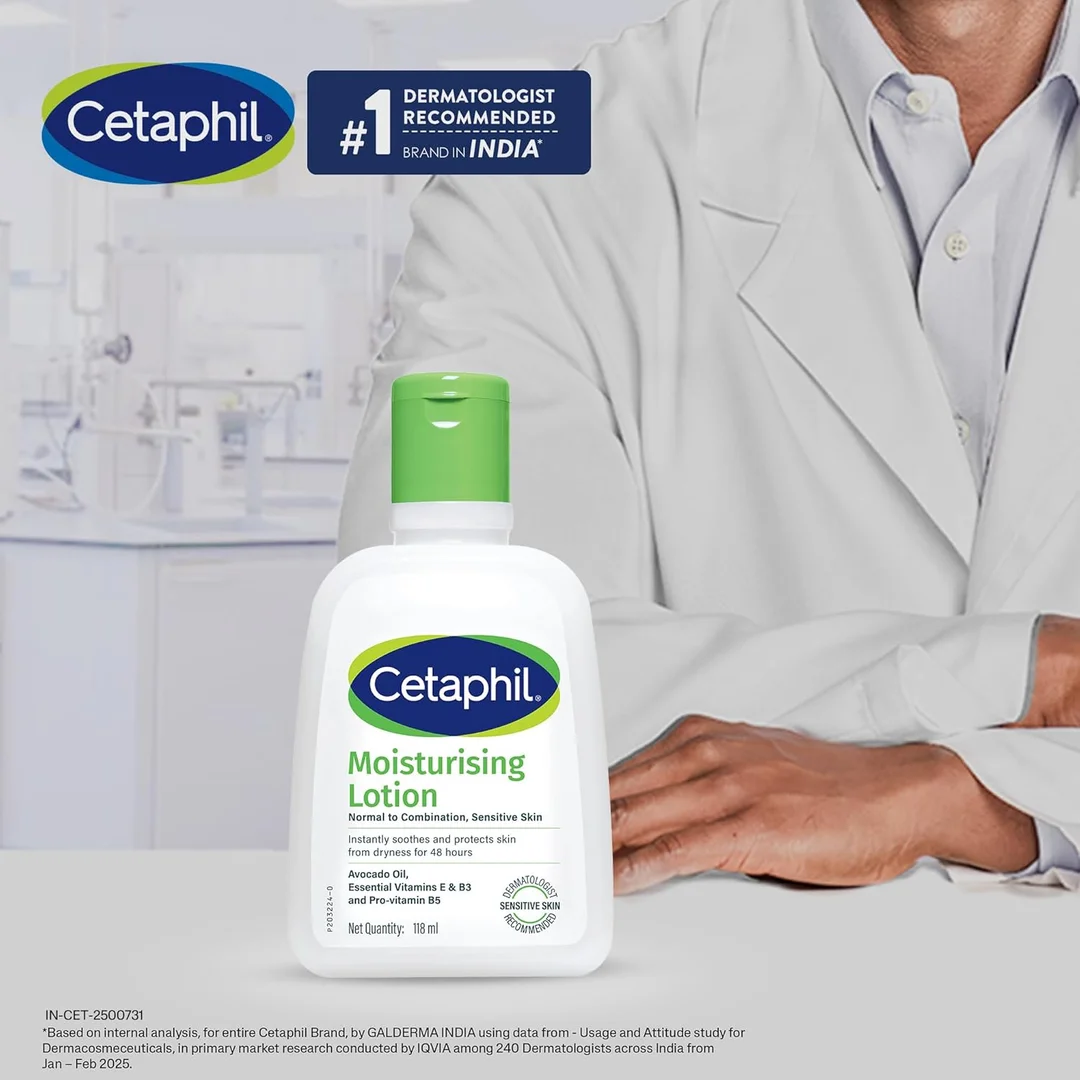 Cetaphil Moisturising Lotion 100 ml Hydrating Face & Body Lotion for Normal to Dry Sensitive Skin Dermatologist Recommended Lightweight Daily Moisturizer image 6