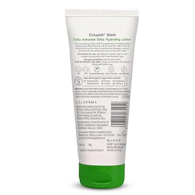 Cetaphil Daily Advance Ultra Hydrating Lotion for Dry Sensitive Skin 100g | Long Lasting Moisturizer for Face Body Non Comedogenic Fragrance Free thumbnail 1