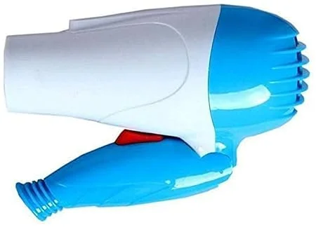 Nova NV‑1290 Foldable Hair Dryer 1000W Travel‑Friendly 2‑Speed Compact Hair Dryer for Men Women Blue Fast Drying Lightweight image 2