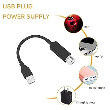 Excalits USB Light | Night Light | Room | Car |Party Decoration Disco Laser Car Fancy Lights image 3
