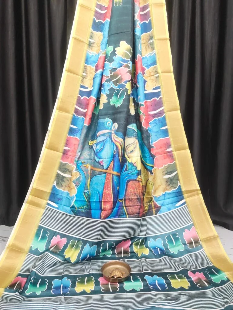 Handcrafted Ethereal Bapta Tissue Saree with Modern Abstract Motifs Lightweight Indian Wedding Festival Draped Saree Premium Handloom Fabric Elegant Party Wear Saree image 1