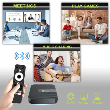 Premium Android 10 Mini PC Box 4K Ultra HD Media Streaming | Smart TV Box with Allwinner H313 Quad Core Processor, 2GB/4GB RAM, 16GB/32GB Storage, WiFi HDMI Android TV Media Player thumbnail 3