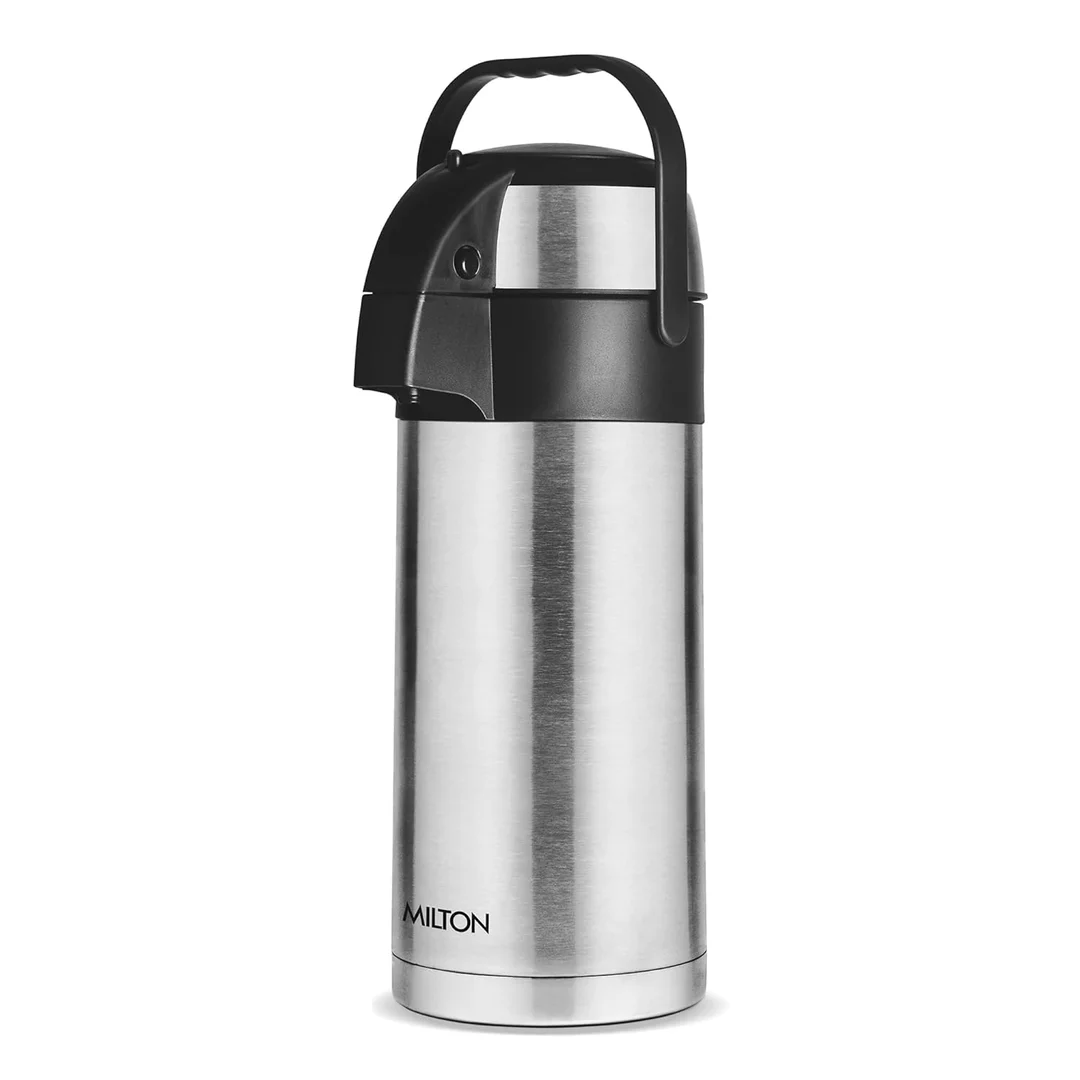 MILTON Beverage Dispenser 3000 3.09 Litre Stainless Steel Water Juice Dispenser Tap Lid Leak-Resistant Party Home Use image 1