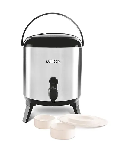 Milton Stellar 5 Thermosteel Water Jug 4.6 L Stainless Steel PU Insulated Hot Cold Hygienic Odour-Free Sturdy Base Leakproof BPA Free thumbnail 3