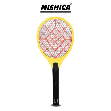 NISHICA Rechargeable Anti Mosquito Racket Bat Pack of 2 Dual Pack USB LED Light Safe Kids High Voltage Electric Insect Killer thumbnail 1
