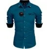 Rama Green Shirt for Men XL Size | Cotton Blend Full Sleeve | Daily Use Comfortable Wear image 1