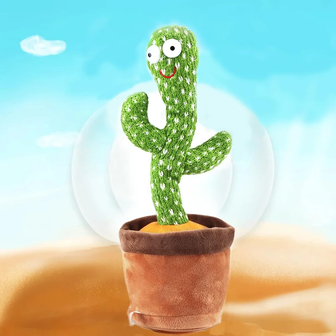 Rechargeable Talking Cactus Toy for Kids| Musical Dancing & Speaking Educational Toy for Toddlers 0-3 Years| Repeating Interactive Baby Toy image 4