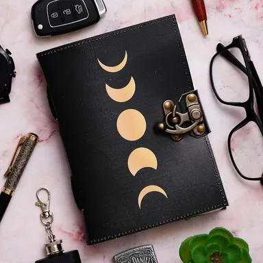 Vintage Handmade Genuine Leather Diary Journal | Premium Antique String Closure | 200 Handmade Unruled Pages DIARY thumbnail 0
