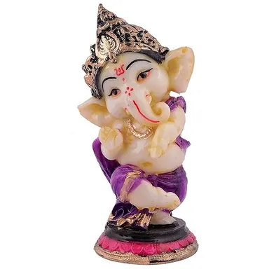 Lord Ganesha Idol Statue for Car Dashboard | Home & Office Decor | Shriganesh Murti for Good Luck & Gifting thumbnail 1