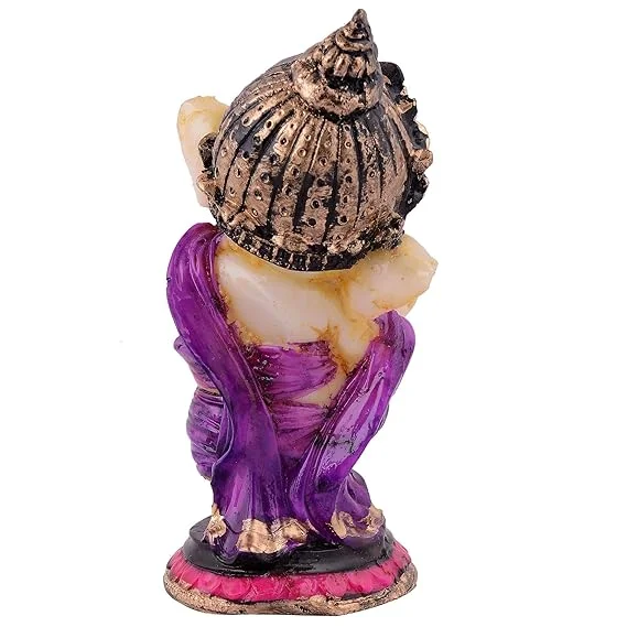 Lord Ganesha Idol Statue for Car Dashboard | Home & Office Decor | Shriganesh Murti for Good Luck & Gifting image 4