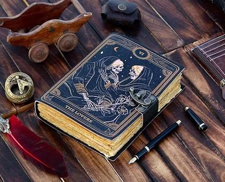 Genuine Leather Diary | Vintage Handmade Journal with Lock | 200 Deckle Edge Pages | Antique Travel Notebook for Men & Women Writing & Gifting image 4