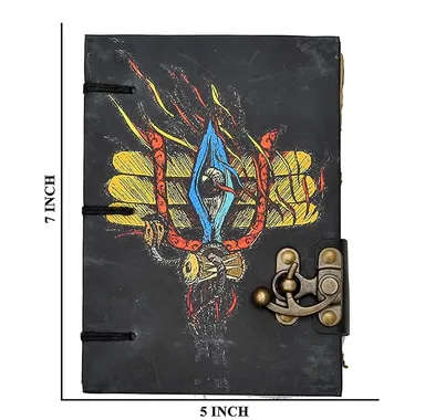 Little Crafts buckle lock journal | 200-page unruled printed cardboard diary for men and women thumbnail 1