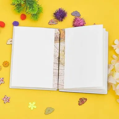 Handmade Printed Cardboard Journal |200 Pages Diary with String Closure | Creative Sketch & Writing Notepad for Artists Students Gift thumbnail 2