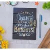 Handmade Printed Cardboard Journal | Unruled 200 Pages Diary with Buckle Lock | Creative Writing & Sketch Notepad for Artists |Students Gift image 2