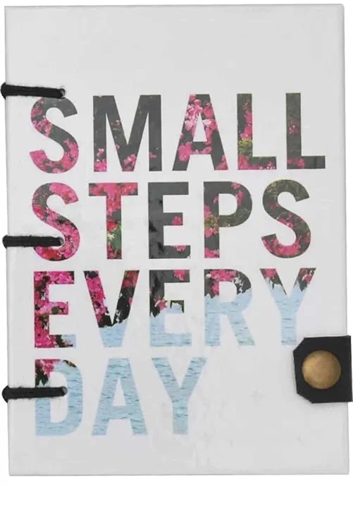 Handcrafted Printed Cardboard Journal | Secure Buckle Lock | 200 Unruled Pages Notepad for Artists & Writers       image 1