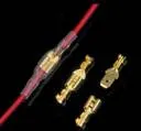 6.3 mm Spade Crimp Terminal Cable Connector Set | Insulated Male | Female Quick Disconnects for Wiring Projects  thumbnail 0