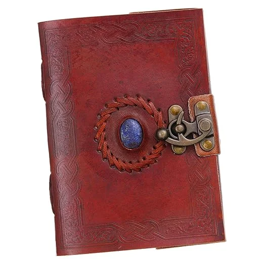 Handmade Leather Journal | Vintage Unruled Diary | 200 Pages | Antique String Closure | Gift Notebook image 4