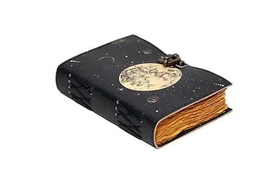 Handmade Leather Journal | Deckle Edge Diary | 200 Pages | Lock Closure thumbnail 1