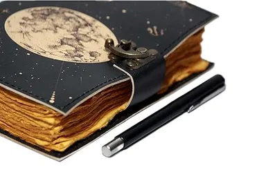 Handmade Leather Journal | Deckle Edge Diary | 200 Pages | Lock Closure thumbnail 3