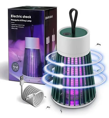 Mosquito Killer Lamp | Electric Insect Killer for Indoor & Outdoor | Shock Trap Technology| Silent Operation| Safe for Home | Bedroom|Garden thumbnail 0