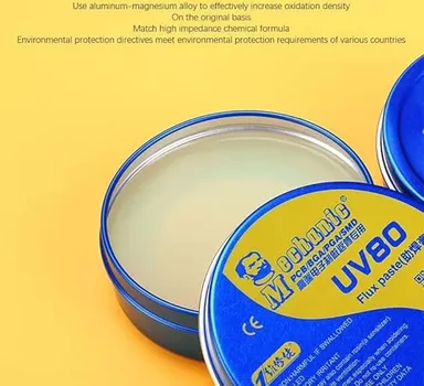 UV80 Professional| No-Clean Solder Flux Paste | High Bond Strength| Lead-Free|PCB Repair thumbnail 1