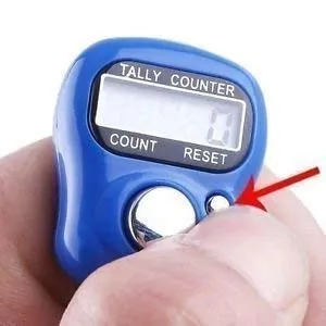 Portable Mini Hand Tally Counter | Digital Electronic Finger Ring Counter for Japa and Sports thumbnail 1