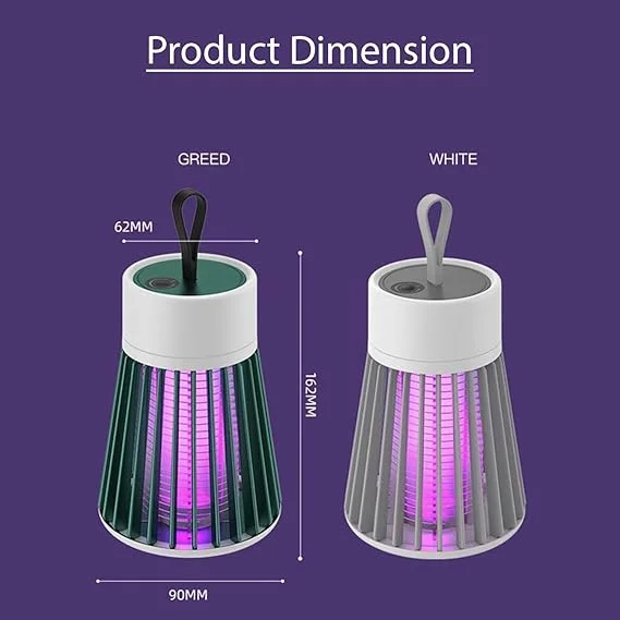 Mosquito Lamp USB Powered Portable Kids-Safe | Silent, Eco-Friendly Insect Killer with Night Light for Home, Bedroom & Travel Use image 3