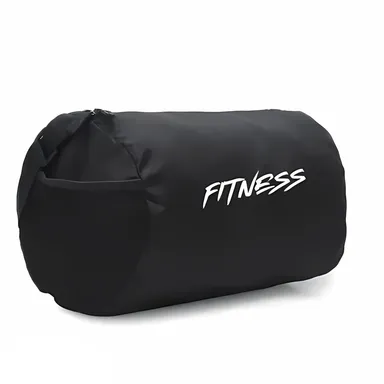 Basic Polyester Duffle Bag | Adjustable Shoulder Gym | Travel Bag Black Unisex thumbnail 1