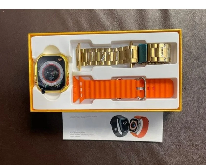Premium Golden Edition Smartwatch with Bluetooth Calling AMOLED Display Fitness Tracker for Men Women, Health Watch with Sports Modes, IP67 Water-Resistant image 2