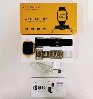 Premium Golden Edition Smartwatch with Bluetooth Calling AMOLED Display Fitness Tracker for Men Women, Health Watch with Sports Modes, IP67 Water-Resistant image 4