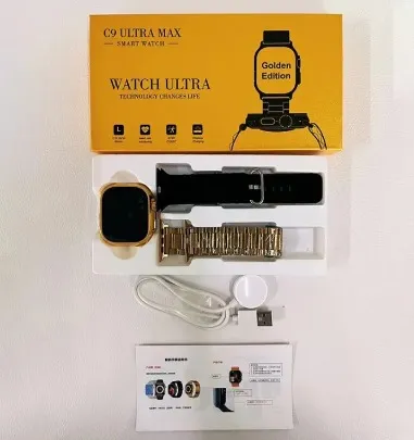 Premium Golden Edition Smartwatch with Bluetooth Calling AMOLED Display Fitness Tracker for Men Women, Health Watch with Sports Modes, IP67 Water-Resistant thumbnail 3