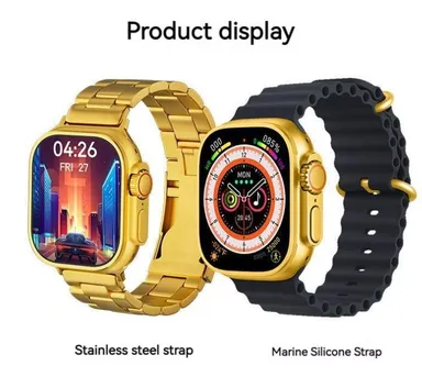 Premium Golden Edition Smartwatch with Bluetooth Calling AMOLED Display Fitness Tracker for Men Women, Health Watch with Sports Modes, IP67 Water-Resistant thumbnail 5