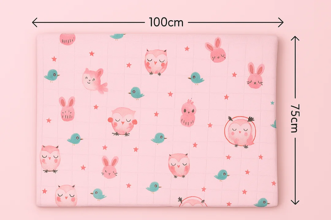 Muslin Cotton Swaddle Blankets Soft | Breathable Wraps for Newborns| Baby Boys & Girls| Organic & Lightweight for Sensitive Skin image 5
