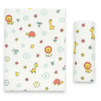  Muslin Cotton Swaddle Blankets Soft | Breathable Wraps for Newborns| Baby Boys & Girls| Organic & Lightweight for Sensitive Skin thumbnail 2